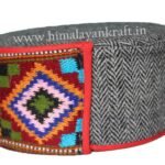 Himachal Cap (Topi)-Be a Pahari -Grey with Beautiful Patti-HimalayanKraft