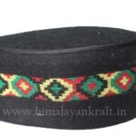 Kullu Cap (Topi)- Be a Pahari – Black with Patti- HimalayanKraft