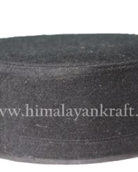 Kullu Cap (Topi)- Be a Pahari – Black with Beautiful Patti- HimalayanKraft