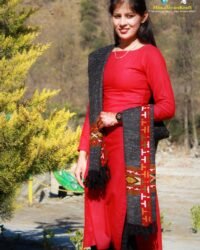 Himalayan Women Wool Shawl Purely Hand Woven Handloom