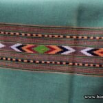 Green Shawl From Kullu Handloom Double Hand Woven Border