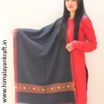 HimalayanKraft’s Handloom Ultra-Light Pure Wool Kullu Stole (Black)