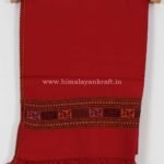 Woolen Scarf Stoles Handloom Embroidered Kullu Red