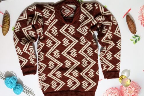 Kids Knitted Crochet Sweater