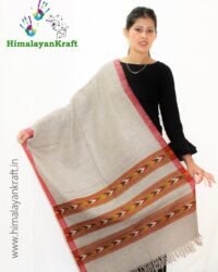 Purely Hand Woven Pure Wool Himachal Handloom Stole