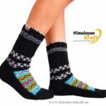 Hand Knitted Socks HimalayanKraft Black-1