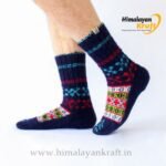 Hand Knitted Socks HimalayanKraft Blue-1