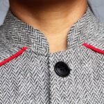 Authentic Kullu Design Wool Tweed Short Half Jacket – Grey