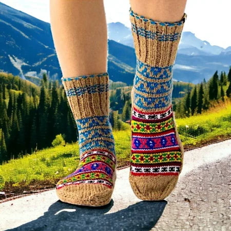 Summit Comfort: Handcrafted Himalayan Socks by Women Knitters