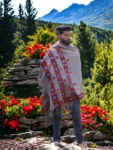 Hand-woven-Wool-Meditation-Prayer-Scarf-Wrap-Blanket-Grey-Complex-Design-1.4.webp