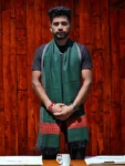 Kullu-Kingri-Design-Mens-Handloom-Woven-Wool-Stole-Scarf-Himalayankraft-Green-1.3.webp