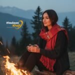 Grey Kullu handloom wool stole with traditional Himachali border, handwoven by artisans in Kullu, Himachal Pradesh. 2