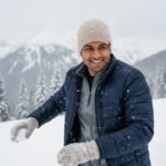 Hand Knitted Angora Wool Beanie Cap for Men and Women from Kullu Himachal by Himalayankraft white 3