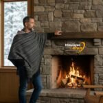 Handspun Pure Wool Men Shawl Lohi Handloom Woven in Kullu Himachal 1