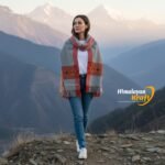 Himachal Handloom Stole Scarf made in Kullu handloom Soft warm and traditional 5