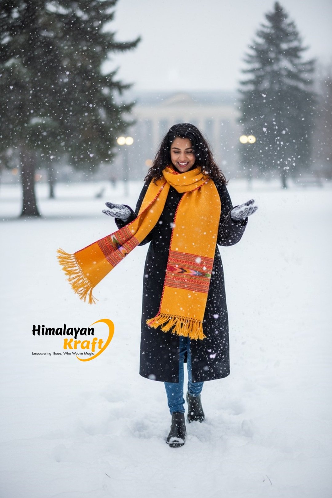 Kullu Handloom Pure Wool Stoles & Scarves New Arrivals HimalayanKraft 1