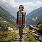 Kullu Handloom Pure Wool authentic handmade women stole scarf by Himalayankraft Checked 2