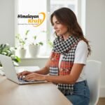 Kullu Handloom Pure Wool authentic handmade women stole scarf by Himalayankraft Checked 2