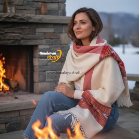 Kullu Handloom Stole for Winter | Pure Wool Handwoven